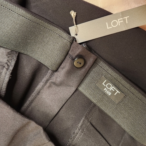 Ann Taylor LOFT Plus Size 22W High Waist Skinny Pant Black - Picture 9 of 11
